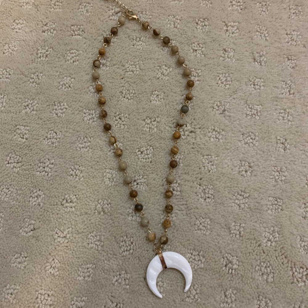 Half moon shell Necklace